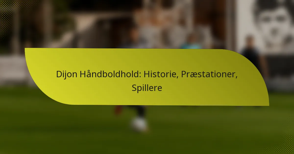 Dijon Håndboldhold: Historie, Præstationer, Spillere