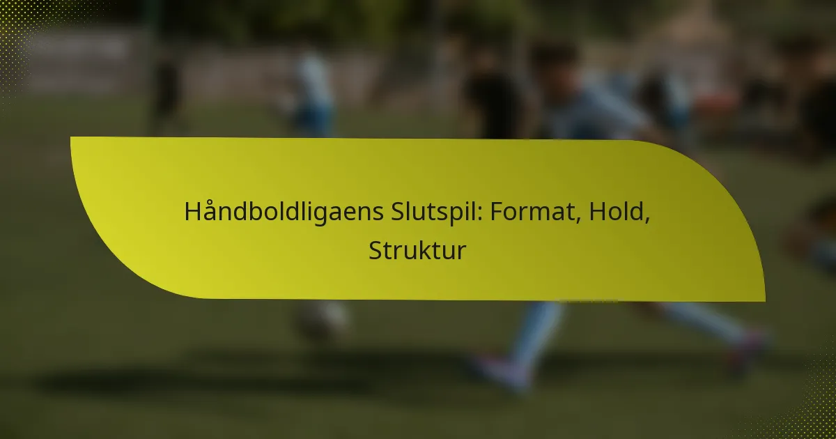 Håndboldligaens Slutspil: Format, Hold, Struktur